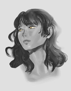 Spring 2025 Portrait 2, digital painting, 4400 x 5600 px