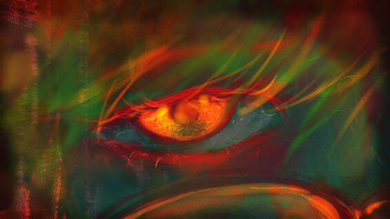 Witch, digital painting, 1920 x 1080 px