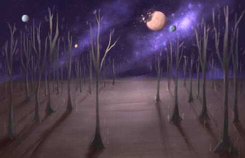 Planet Concept, digital painting, 6800 x 4400 px