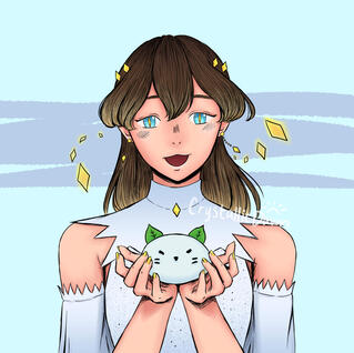 Fanofcat "Into the Unknown", digital illustration, 3000 x 3000 px